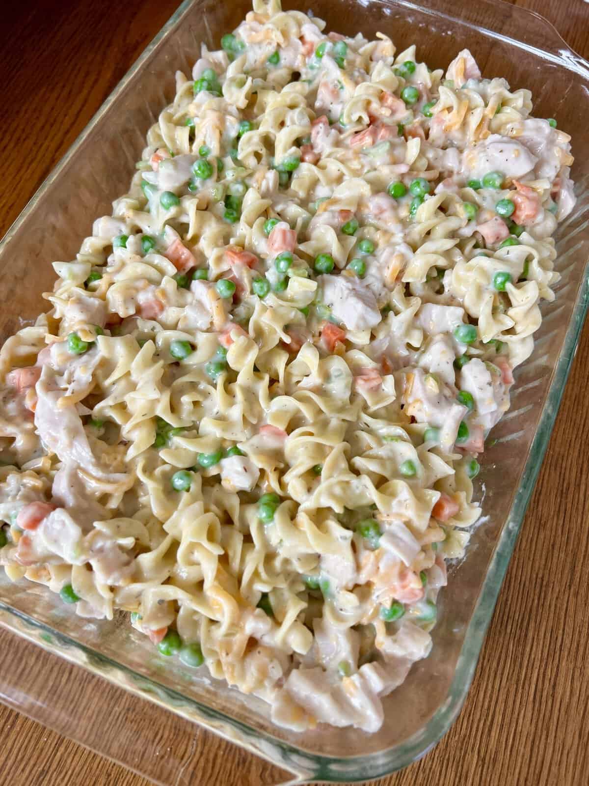 Classic Chicken Noodle Casserole (No Canned Soup)