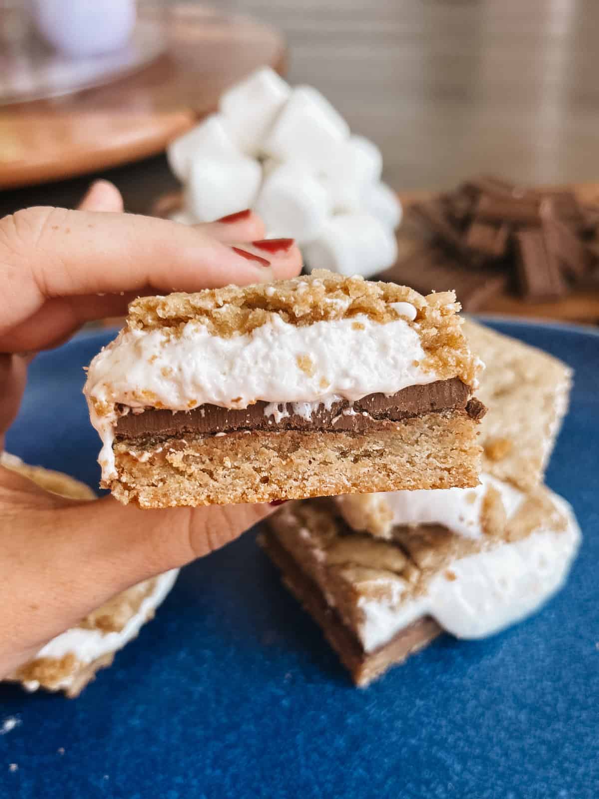 Best S'mores Cookie Bars