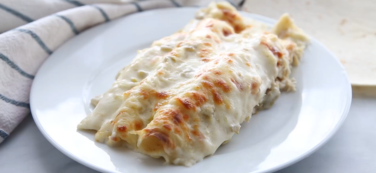 White Chicken Enchiladas Recipe